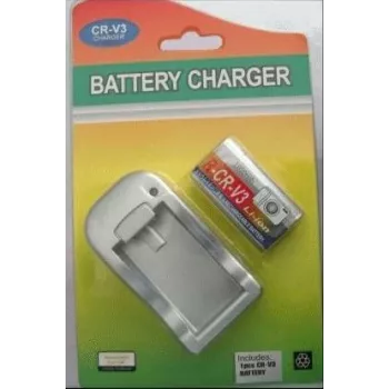 Rechargeable CR-V3 Battery with Charger, extra digital DV00DV1219 — Kodak-shaped CRV3 replacement