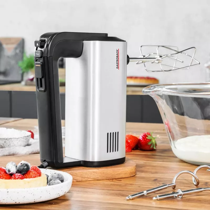 Gastroback 40983 Design Handmixer Pro, Black/Silver