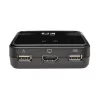 Eaton Tripp Lite series 2-Port USB/HD Cable KVM Switch with Audio/Video, Cables and USB Peripheral Sharing - KVM-/Audio-/USB-Switch - 2 x KVM/Audio/USB - 1 lokaler Benutzer - Deskt