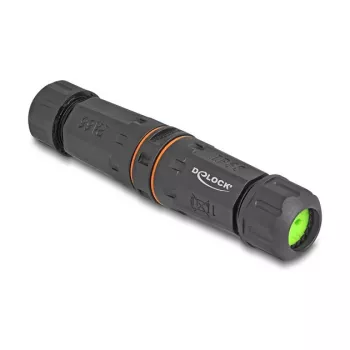 DeLOCK Optical Fiber Cable Connector SC Duplex female to SC Duplex female APC IP68