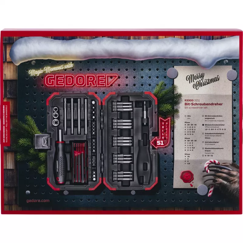 Advent calendar Gedore R33003151 2025 — tool-themed calendar, limited-edition set