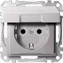 Merten MEG2310-0460 Socket Outlet CEE 7/3 Aluminium (MEG2310-0460)