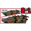 Block set Cobi Armed Forces BWP-1 2630 — Polish/Ukrainian amphibious infantry fighting vehicle model set