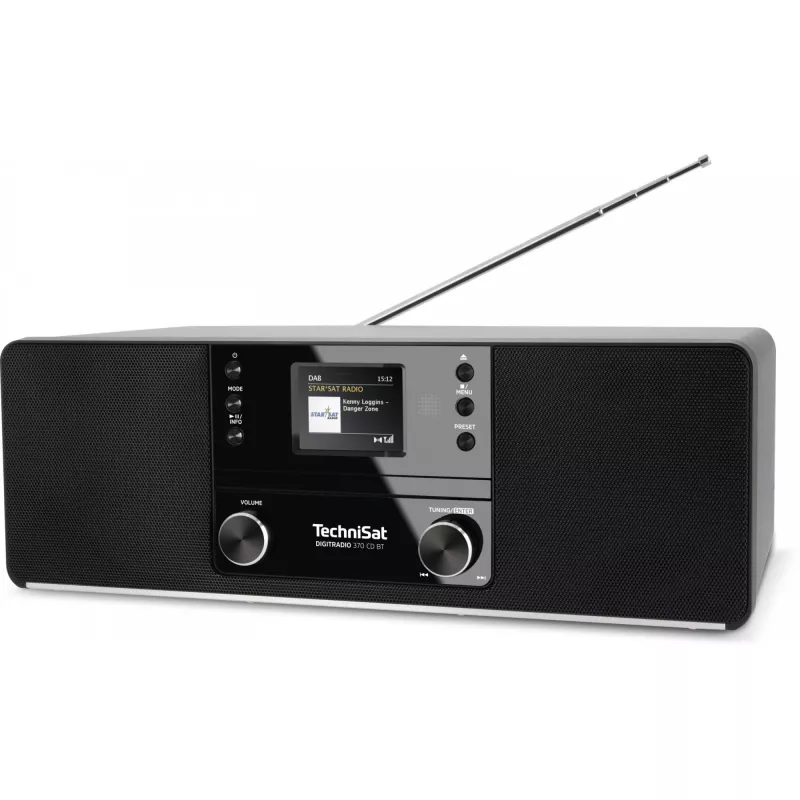 TechniSat DigitRadio 370 CD BT - Audiosystem - 2 x 5 Watt - Black