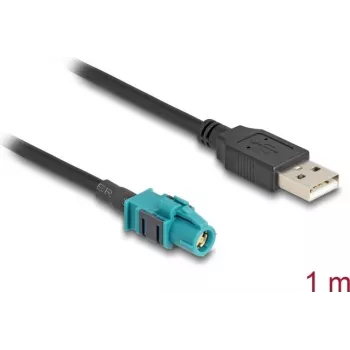 DeLOCK Cable HSD Z female to USB 2.0 Type-A male 1 m