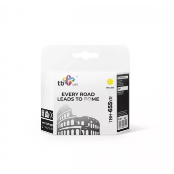 Ink. Cartridge TB Compatible with HP 655, Yellow, Ref.