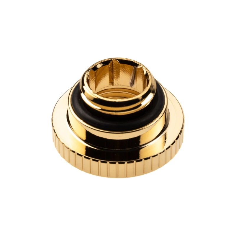 Fitting EK Water Blocks Brass Gold 3.75mm Height 2.3cm Diameter