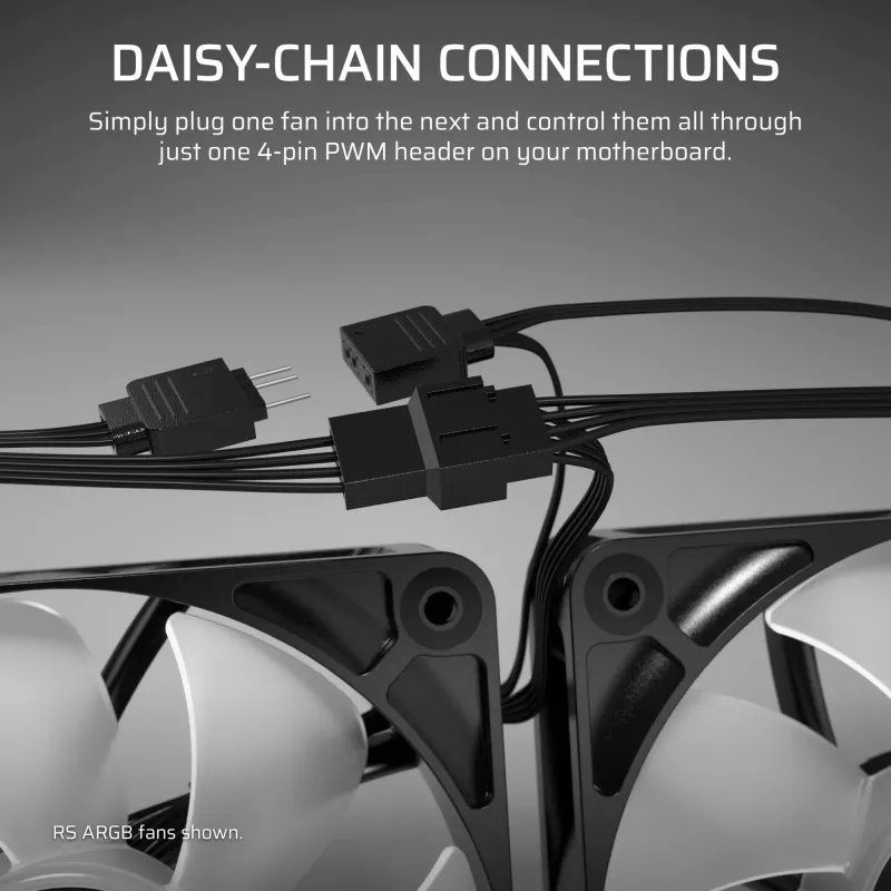 Fan Corsair RS120 12 cm Black 420-2100 RPM 3 pcs