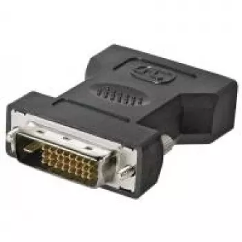 Wentronic Goobay DVI-I/DVI-D Adapter, DVI-I Socket Dual-Link (24+5-Pin), Black - DVI-I Socket Dual-Link (24+5-Pin) > DVI-D-Plug Dual-Link (24+1-Pin) (68523)