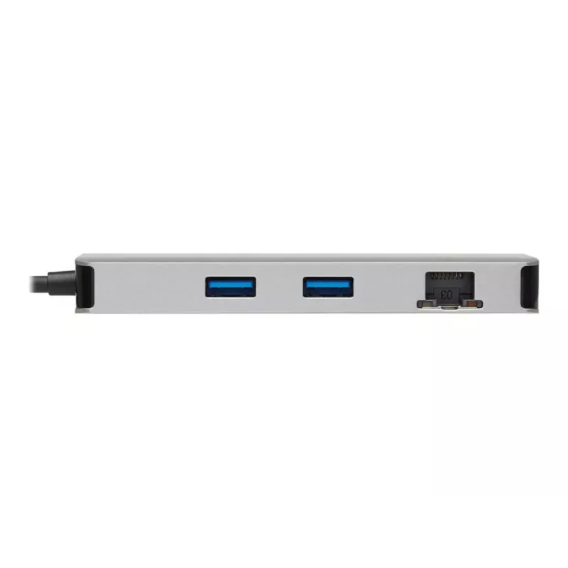 Eaton Tripp Lite USB-C Dock, Dual Display - 4K 60 Hz HDMI, USB 3,2 Gen 1, USB-A Hub, GbE, Memory Card, 100W PD Charging, Gray - docking station - USB-C - 2 x HDMI - 1GbE (U442-DOCK