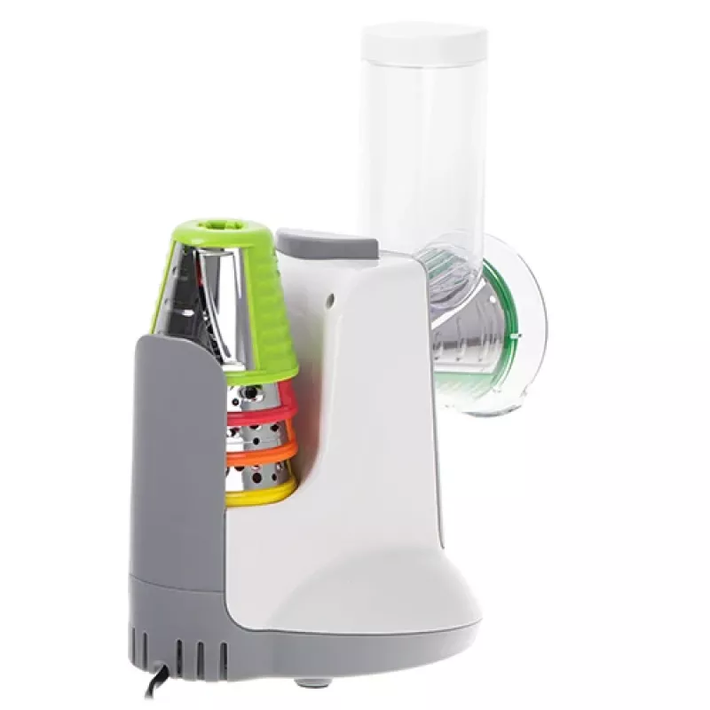Vegetable slicer Adler AD 4815, 150 W, 5 nozzles, ABS housing, white/grey