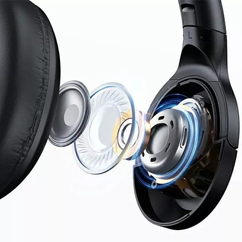 Usams Headphones Bluetooth 5.3 Over-Ear Us-yh Series Black/black TDLYEJYS01