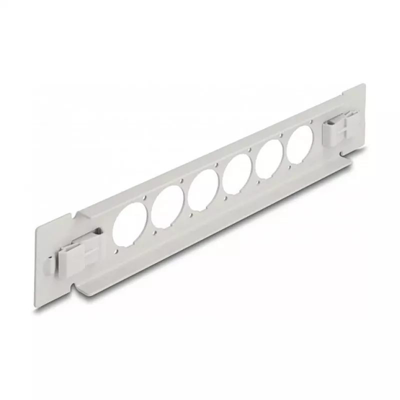Patch panel DeLOCK 10 inch D-Type 6 port tool free grey