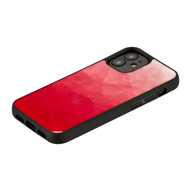 Protective phone case iKins for Apple iPhone 12 mini — Pink Lake with black accents