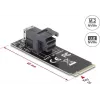 DeLOCK 61070 Internal SFF-8643 Adapter M.2 Male 32 Gbit/s Black