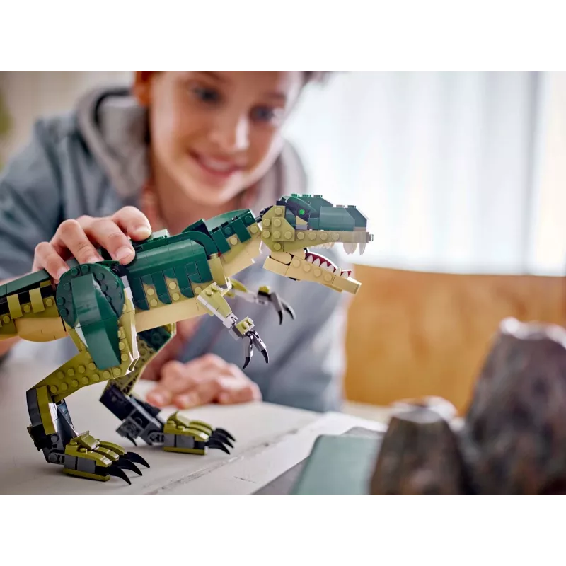 Construction toy LEGO Creator 3-in-1 T.Rex buildable model kit, 626 pcs, 150 mm height, age 9+