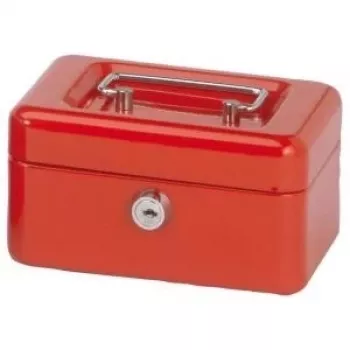 MAUL Geldkassette, Red, Dimensions: (B)152 x (T)125 x (H)81 mm (56101-25)
