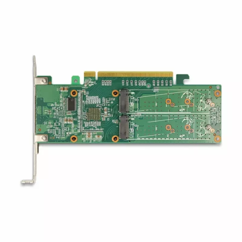 DeLOCK PCI Express x16 Card to 4 x internal NVMe M.2 Key M - Low Profile Form Factor