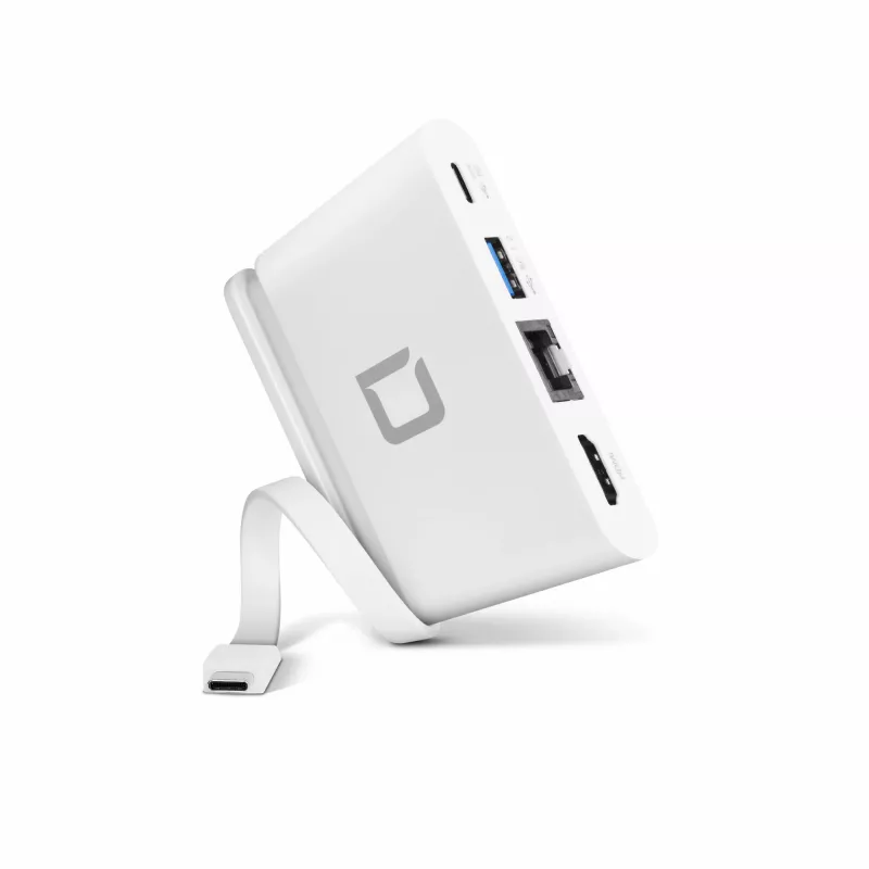DICOTA USB-C Portable Docking 4-in-1 with HDMI - docking station - USB-C - HDMI (D31730)