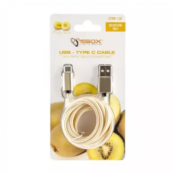 USB Cable SBOX USB-TYPEC-15G 1.5m USB A USB C Gold