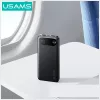 Power bank usams PB80 PD20W 10000mAh — portable charger, black