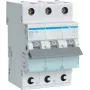 Hager MBS340. Rated Current: 40 A. Type: B-type, Module Quantity (max): 3 Module(e). Width: 52,5 mm, Depth: 70 mm, Height: 83,4 mm (MBS340)