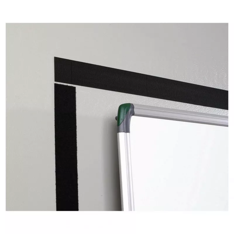 VELCRO Klettband Extra Stark Selbstklebend, Haken & Flausch 50mm x 2.5m Schwarz