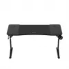 Gaming desk huzaro Hero 3.6 — rectangular 1400×600 mm, height adjustable 560–790 mm, black, H-legs, 15 mm top