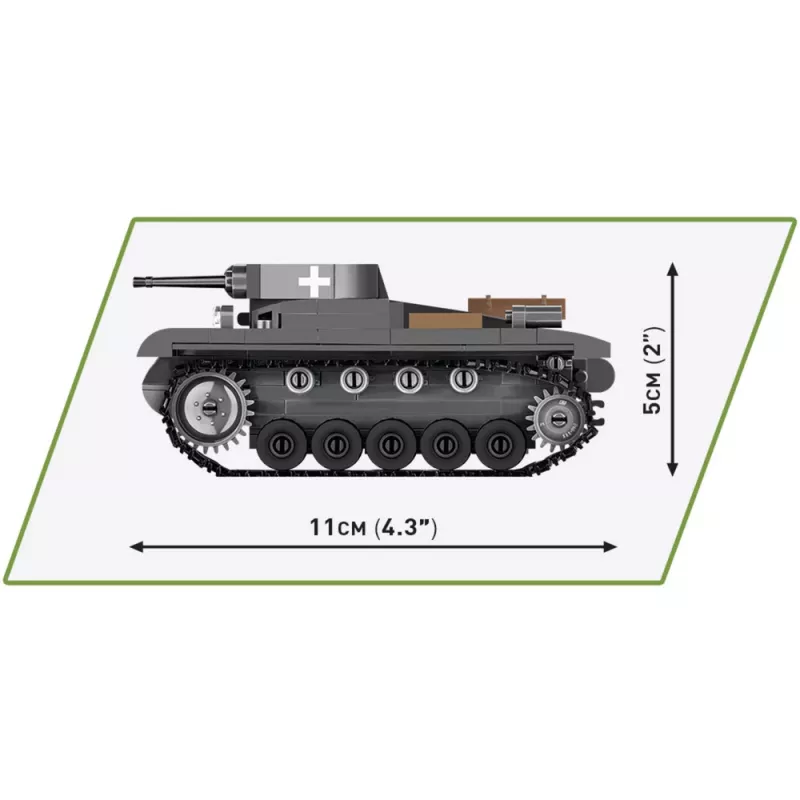 Building set Cobi Panzer II Ausf. A — 250 pieces, black