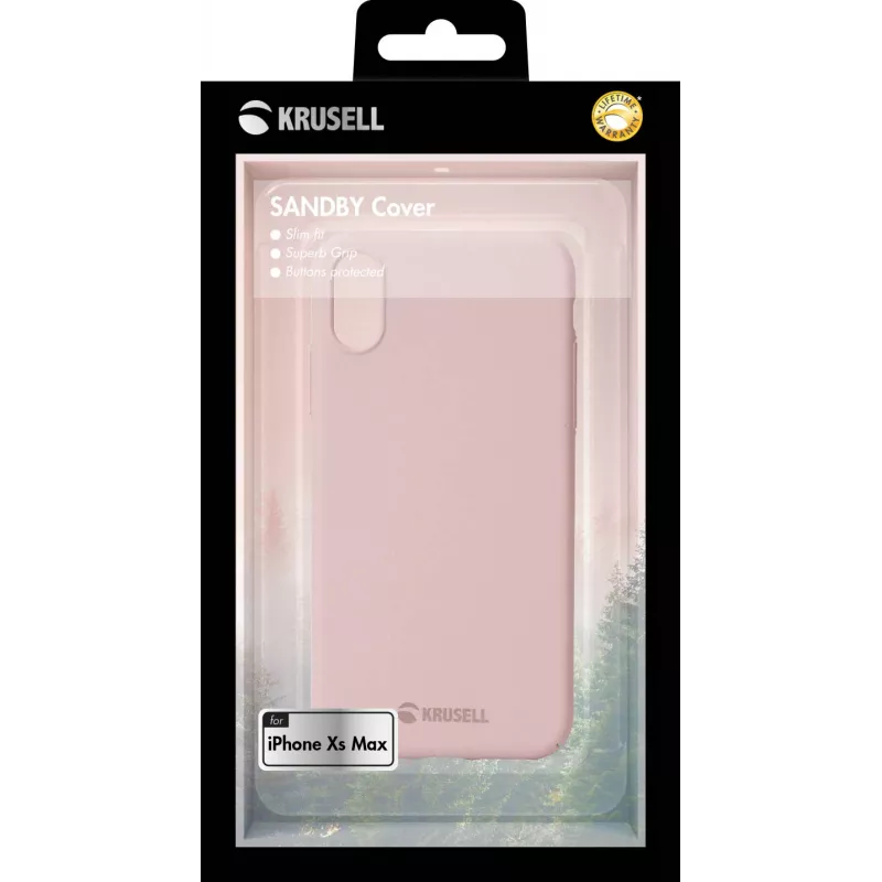 Cover Krusell Sandby iPhone XS Max 16.5 cm (6.5 inch) Pink