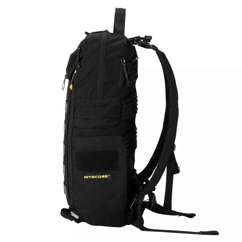 Travel backpack Nitecore BP18 — black nylon/polyester, 240×160×470 mm