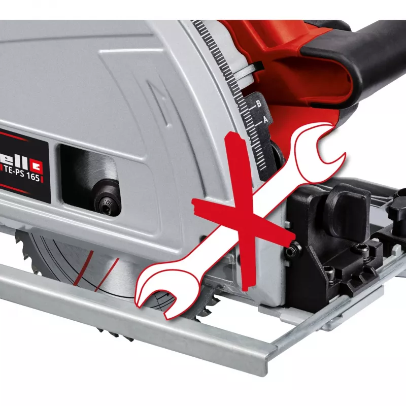 Plunge Saw TE-PS 165, Handheld Circular Saw Red/black, 1.200 Watt
