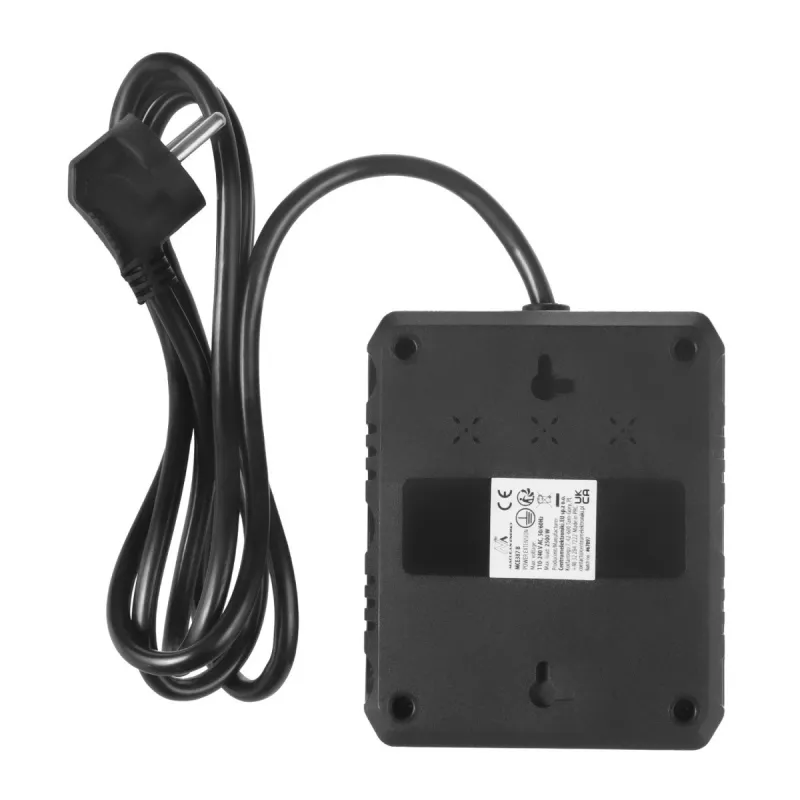 Power strip MACLEAN MCE387 B — 2 sockets, 3×USB A, 110–240V, 1.5 m cable, max 2500W