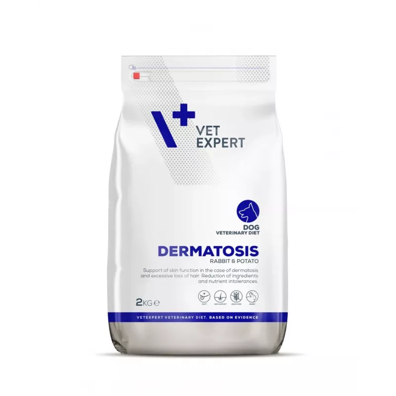 Dry dog food VETEXPERT Veterinary Diet Dermatosis Rabbit & Potato 2 kg — adult, monoprotein, grain/gluten/soy-free