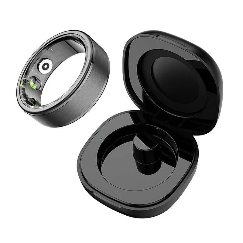 Smart ring Colmi R03 18.9 mm size 9 Black — wearable health & notification device