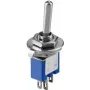Wentronic Goobay Kippschalter Subminiatur, Blue - 1x UM, 3 Pins, blaues Enclosure (10014)