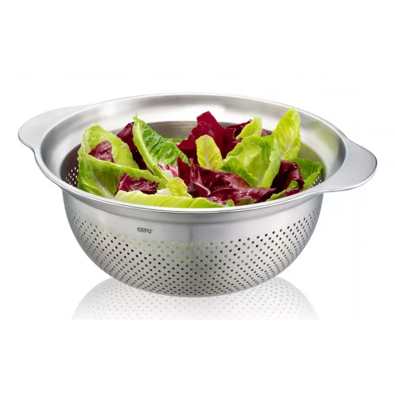 GEFU kitchen strainer PREMIO G-28132, 27 cm stainless steel mesh, handheld