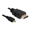 DeLOCK - Video- / Audio Cable - HDMI - 32 AWG - HDMI, 19-pin (M) - 19-pin Micro-HDMI (M) - 3 m (82663)