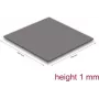Thermal pad DeLOCK 18472 3.2 W/m·K Grey 100x100x1 mm