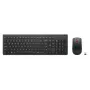 Wireless keyboard and mouse set Lenovo Essential Wireless Combo Gen2 — black, compact layout, wireless connection