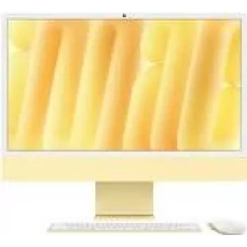 APPLE iMac Z1EK 59,62cm 23,5Zoll standard glass M4 10C CPU/10C GPU/16C N.E. 16GB 256GB SSD Gbit Eth MM NumKey TID DE Yellow (Z1EK-Z1EKD/A-07E980)