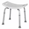 Rectangular adjustable shower stool