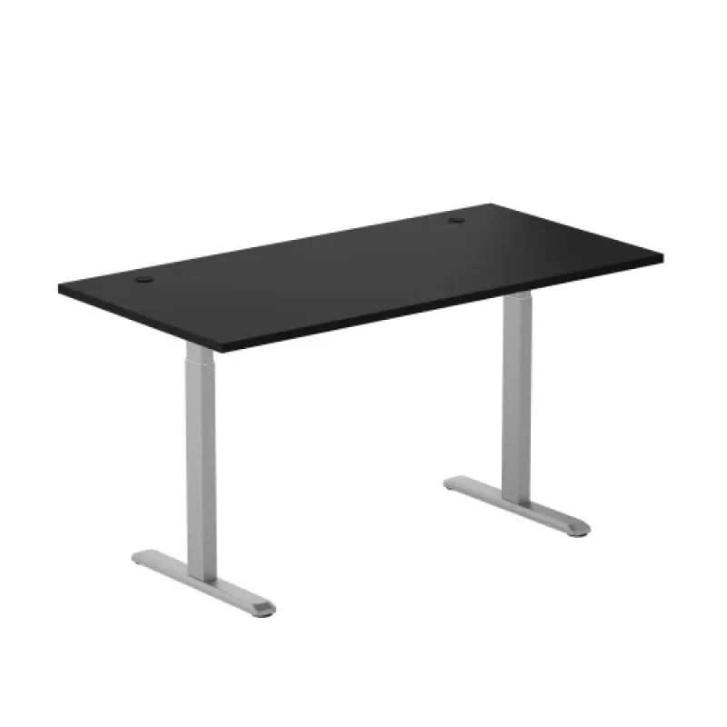 Adjustable Height Table Up Up Bjorn Gray, Table top M Black