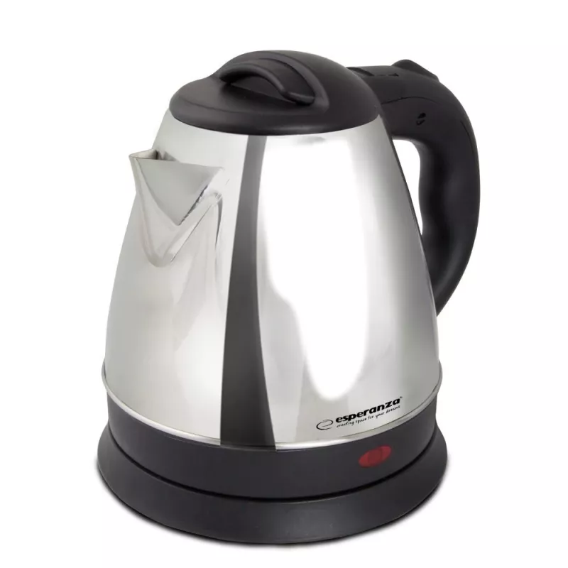 Electric kettle ESPERANZA 1.0 L stainless steel and plastic, 1350 W, cordless, auto shut-off