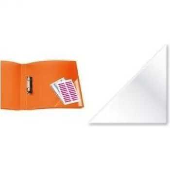 HERMA 1413 Self-Adhesive Triangular Pockets, 170 x 170 mm, Transparent PP, 100 pcs