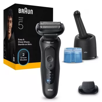 Electric shaver BRAUN SHAVER 52‑N7200cc Black — foil shaver, rechargeable, wet & dry