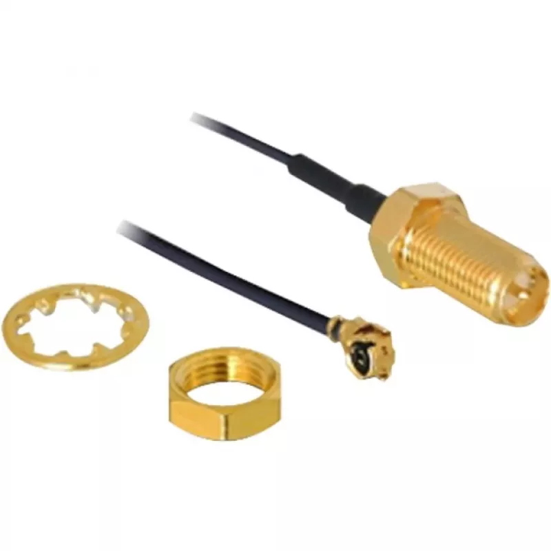 Antenna DeLOCK RP-SMA WL I-PEX M / RP-SMA F Black