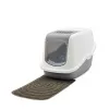 SAVIC Nestor White-Grey - Covered Cat Litter Box - 56x39x38.5 cm - 1 pc