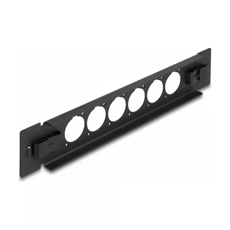 Patch panel DeLOCK 10 inch D-Type 6 port tool free black