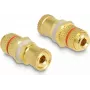 DeLOCK Audio Adapter binding post to binding post red ring 2 x female gold